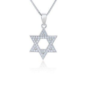 925 Star of David Pendant with 18" Necklace Chain